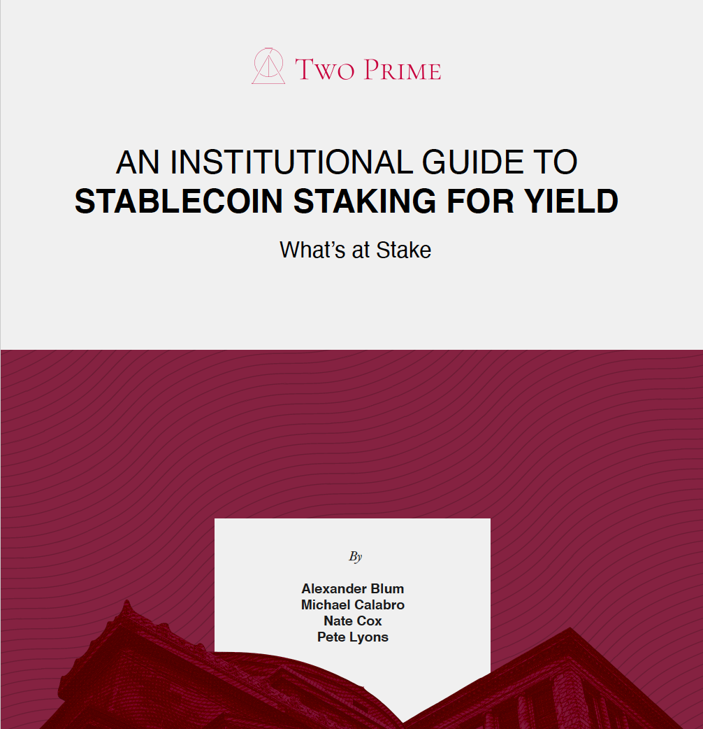 An Institutional Guide to Stablecoin Staking for Yield